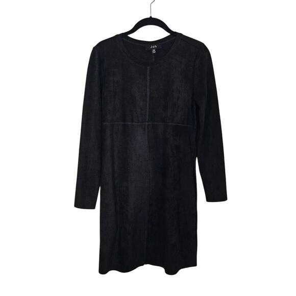 JOH Aurora Black Long Sleeve Suede Dress - Picture 5 of 12